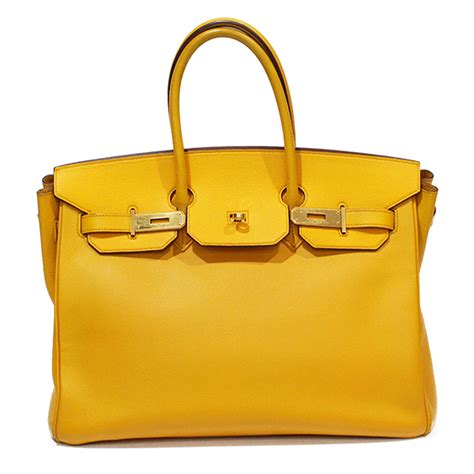 hermes yellow bags.